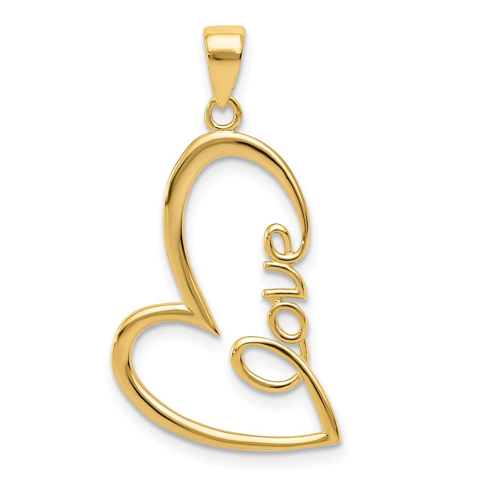 Charlie & Co Jewelry | 14k Gold Polished Love Heart Pendant - Model K5870
