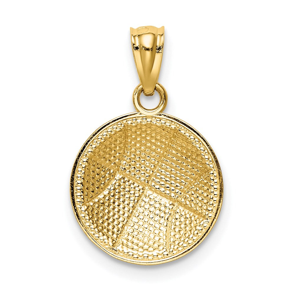 Charlie & Co Jewelry | 14k Satin And Polished Basketball Pendant - Model K6143