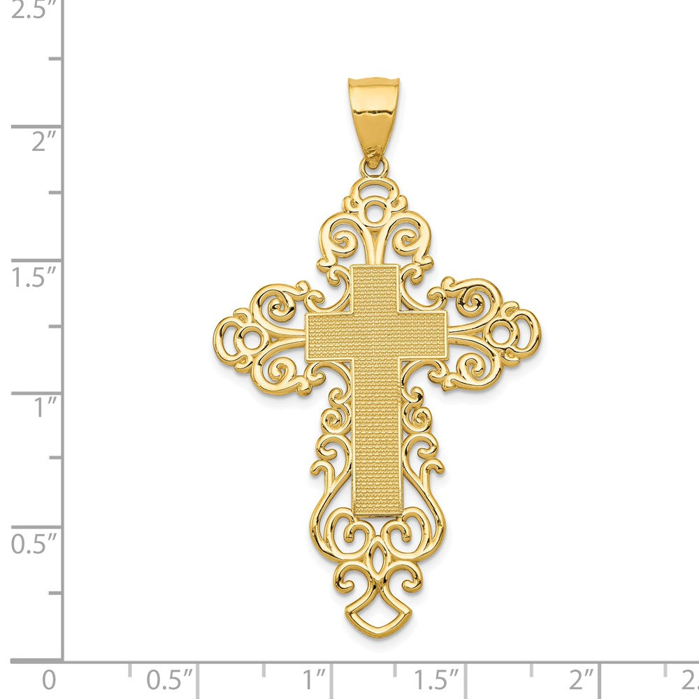 Charlie & Co Jewelry | 14k Polished Fancy Cross Pendant - Model K6174