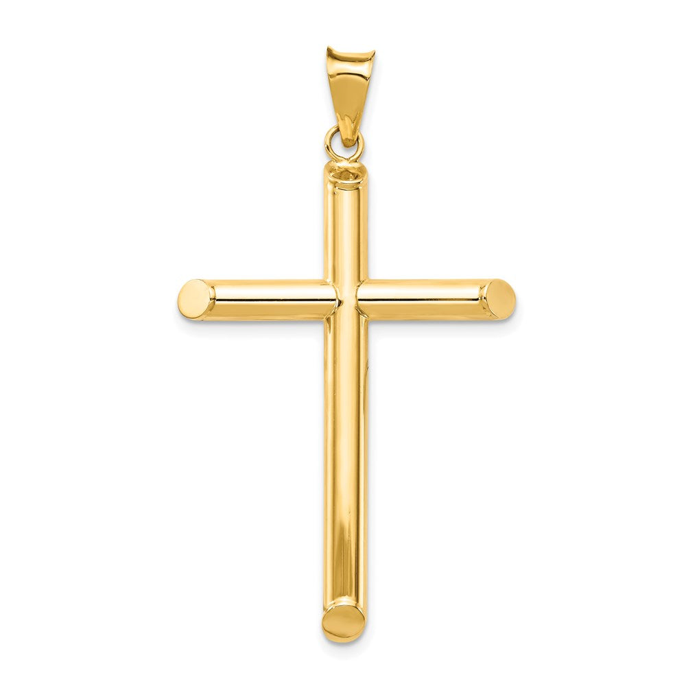 Charlie & Co Jewelry | 14k Polished Tube Cross Pendant - Model K6182