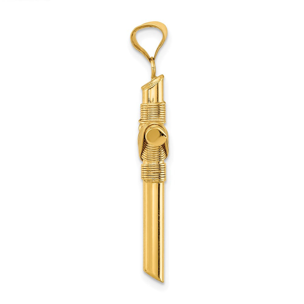 Charlie & Co Jewelry | 14k Polished W/center Wrap Tube Cross Pendant - Model K6189