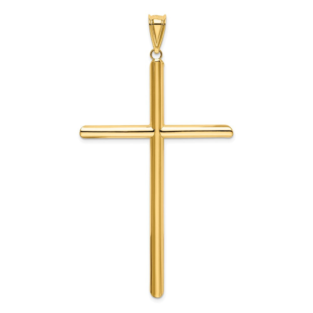 Charlie & Co Jewelry | 14k Polished Tube Cross Pendant - Model K6191
