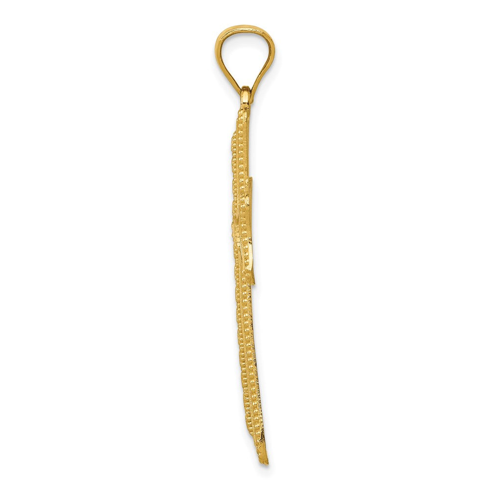 Charlie & Co Jewelry | 14k Diamond-cut Cross Pendant - Model K6214