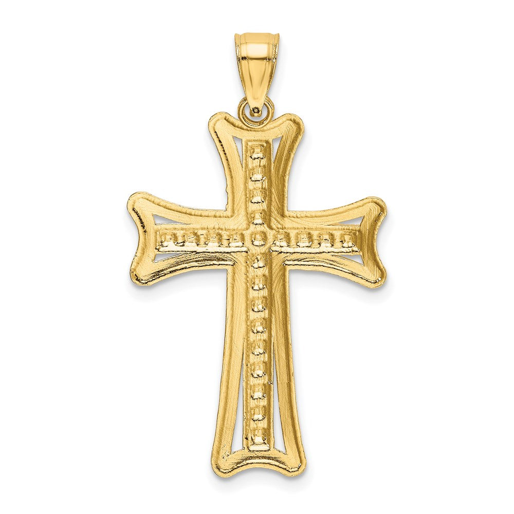 Charlie & Co Jewelry | 14k Diamond-cut Cross Pendant - Model K6214
