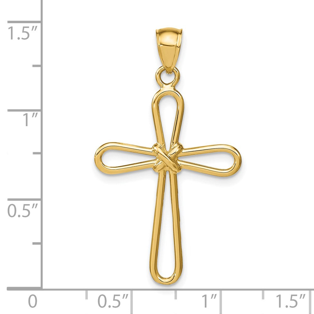 Charlie & Co Jewelry | 14k Polished Rounded Cross W/-x- Center Pendant - Model K6225