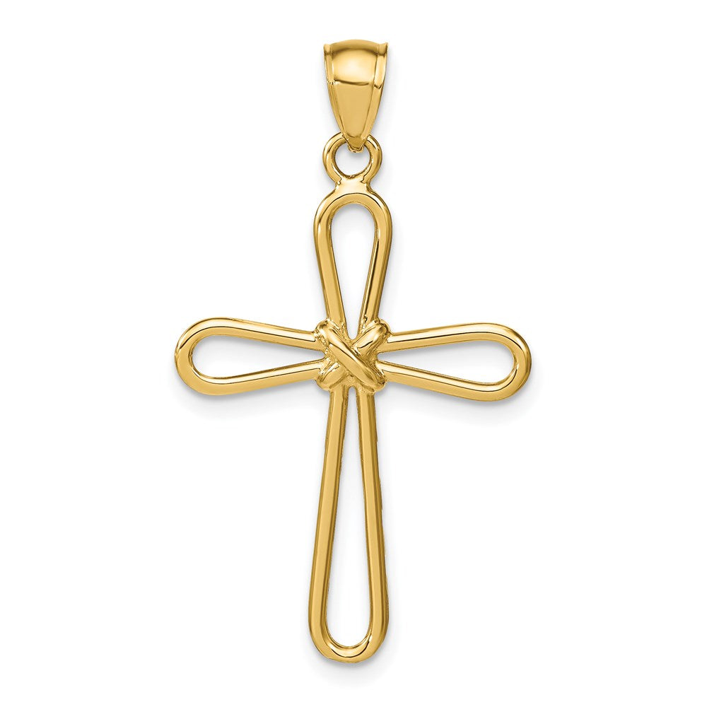 Charlie & Co Jewelry | 14k Polished Rounded Cross W/-x- Center Pendant - Model K6225