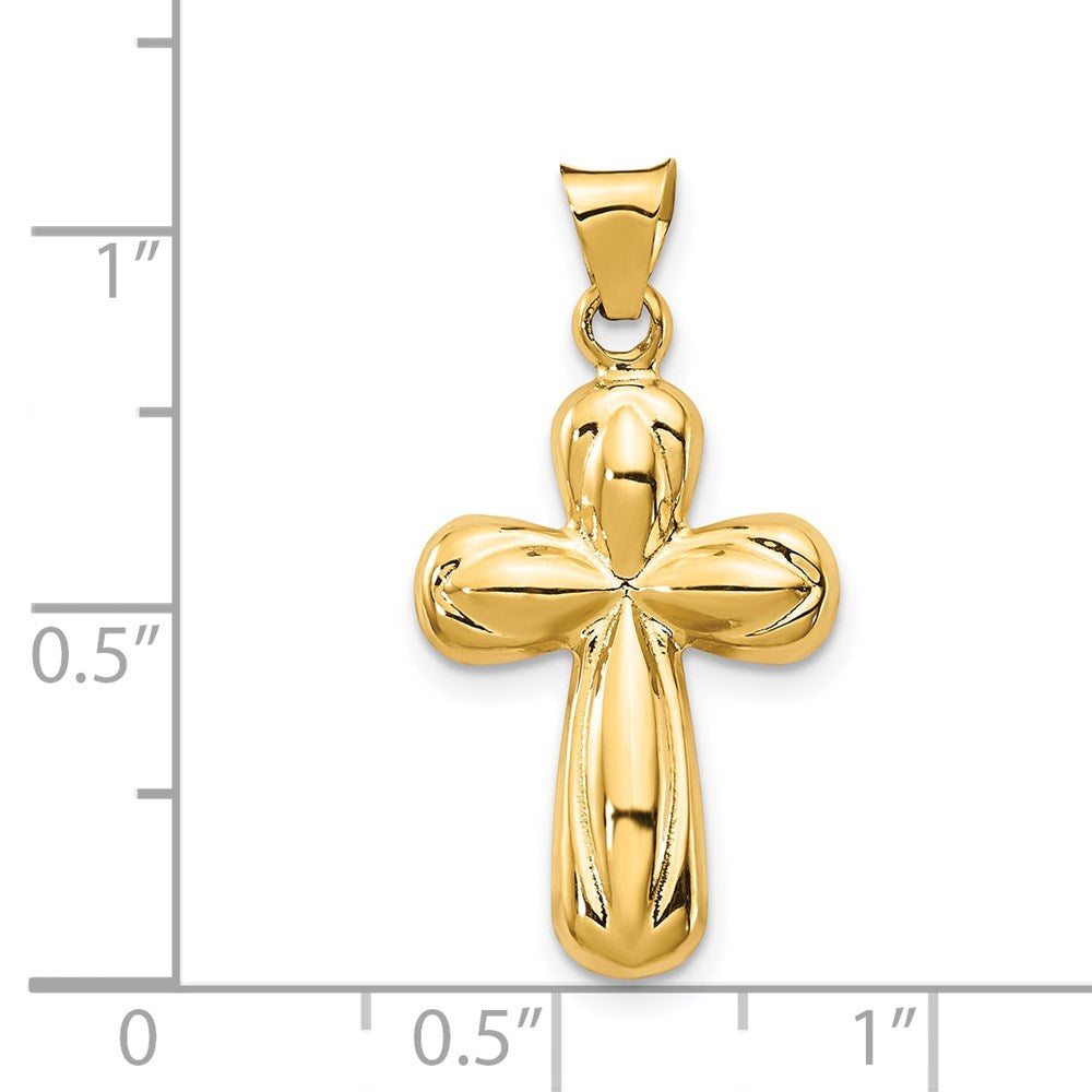 Charlie & Co Jewelry | 14k Polished Stamping Cross Pendant - Model K6230