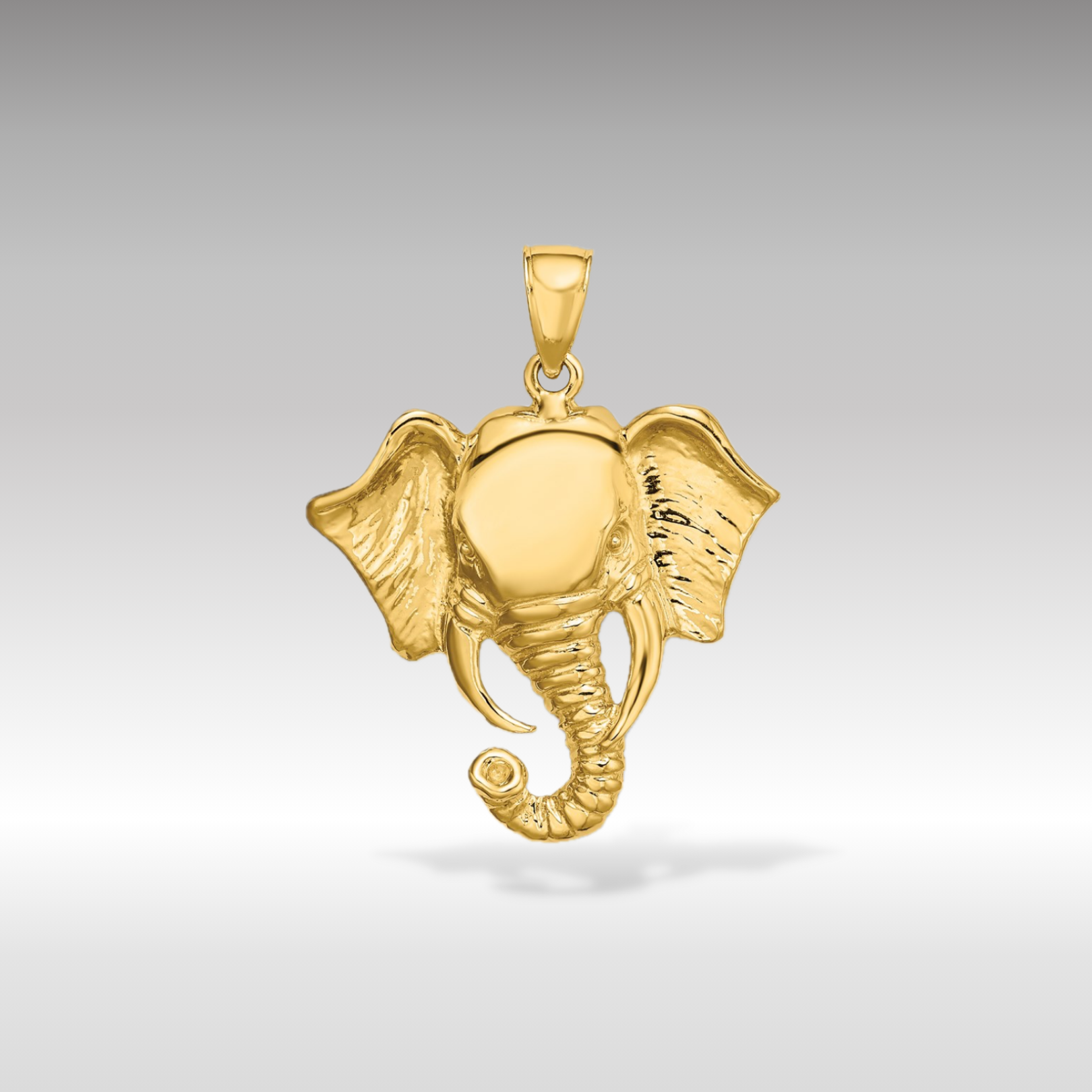 14K Gold Large Elephant Head Charm Model K6449 Charlie Co