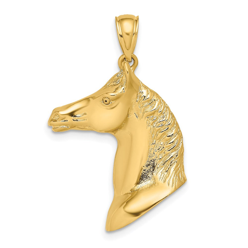 Charlie & Co Jewelry | 14k 3-d Polished Horse Head Charm - Model K6530