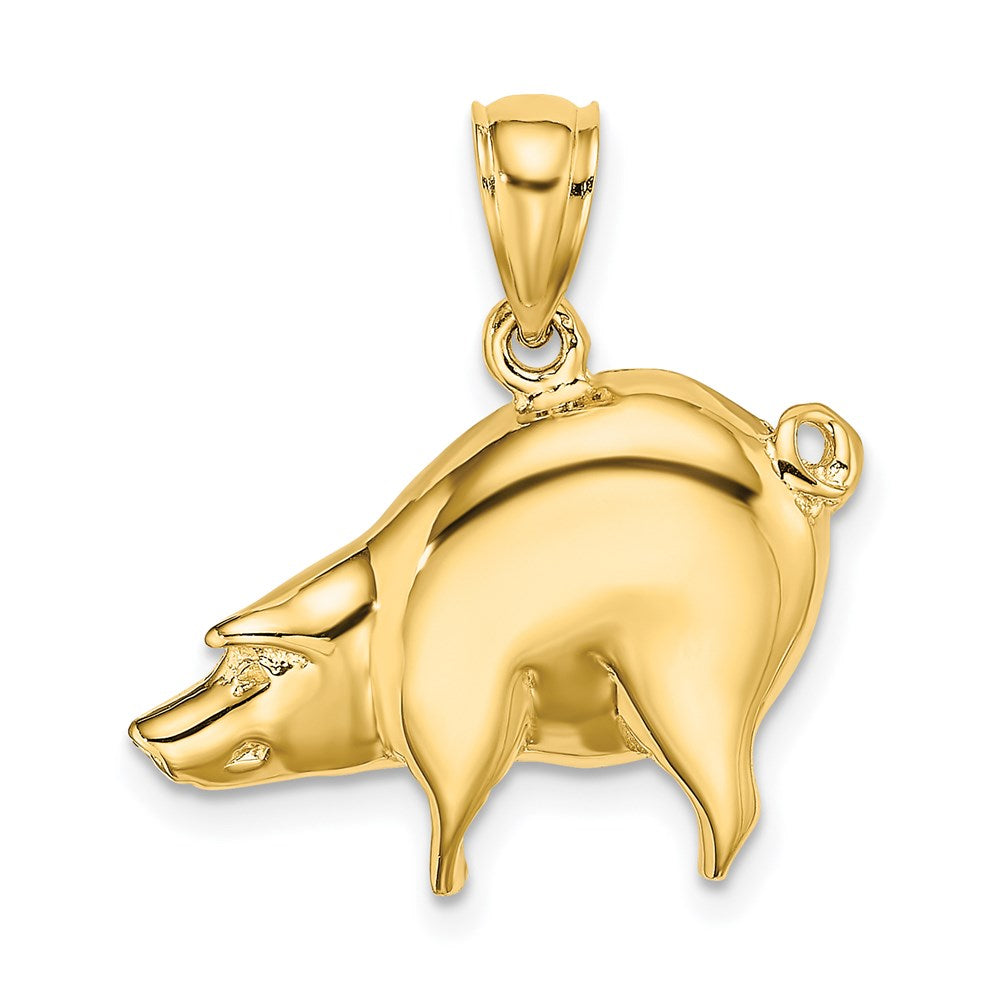 Charlie & Co Jewelry | 14k Polished Pig Charm - Model K6535