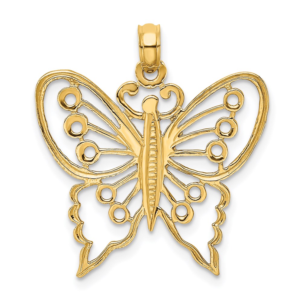 Charlie & Co Jewelry | 14k Cut-out Butterfly Charm - Model K6555