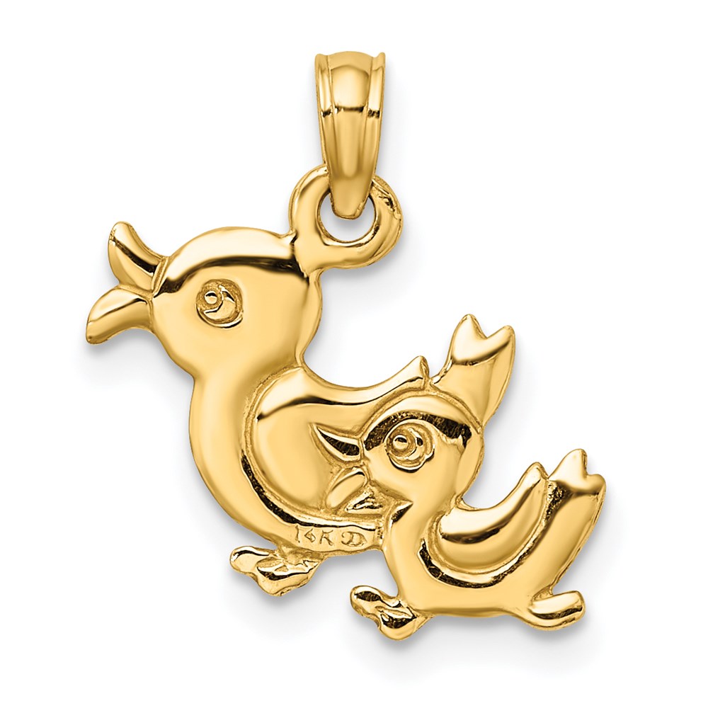 Charlie & Co Jewelry | 14k 3-d Two Ducks Charm - Model K6594