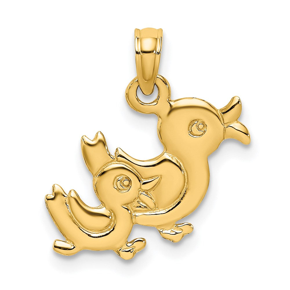 Charlie & Co Jewelry | 14k 3-d Two Ducks Charm - Model K6594
