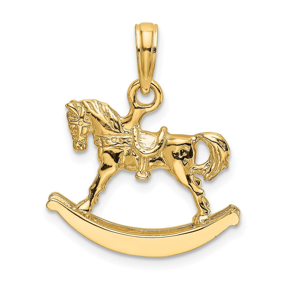 Charlie & Co Jewelry | 14k Polished 3-d Rocking Horse Charm - Model K6598