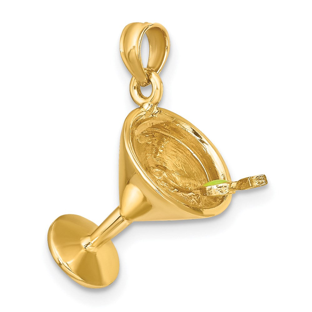 Charlie & Co Jewelry | 14k 3-d Martini W/olive Charm - Model K6643