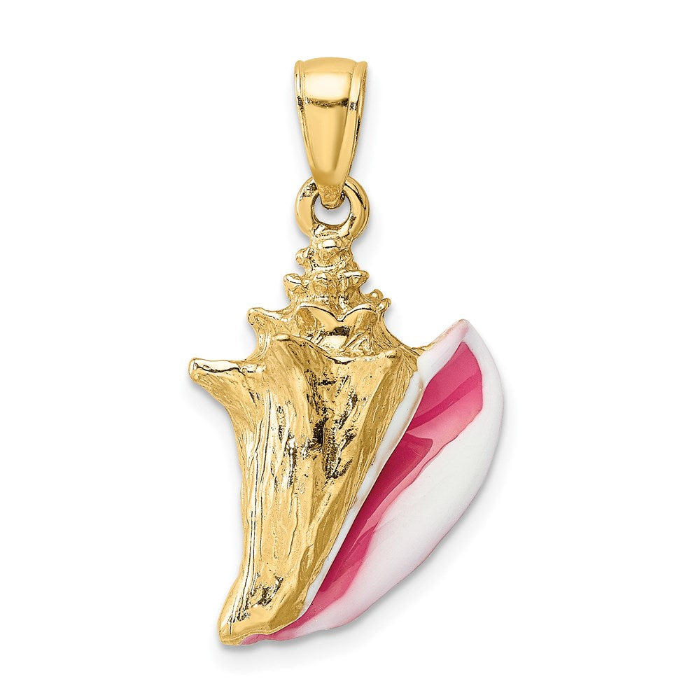 Charlie & Co Jewelry | 14k 3-d Enamel Conch Shell Charm - Model K6654