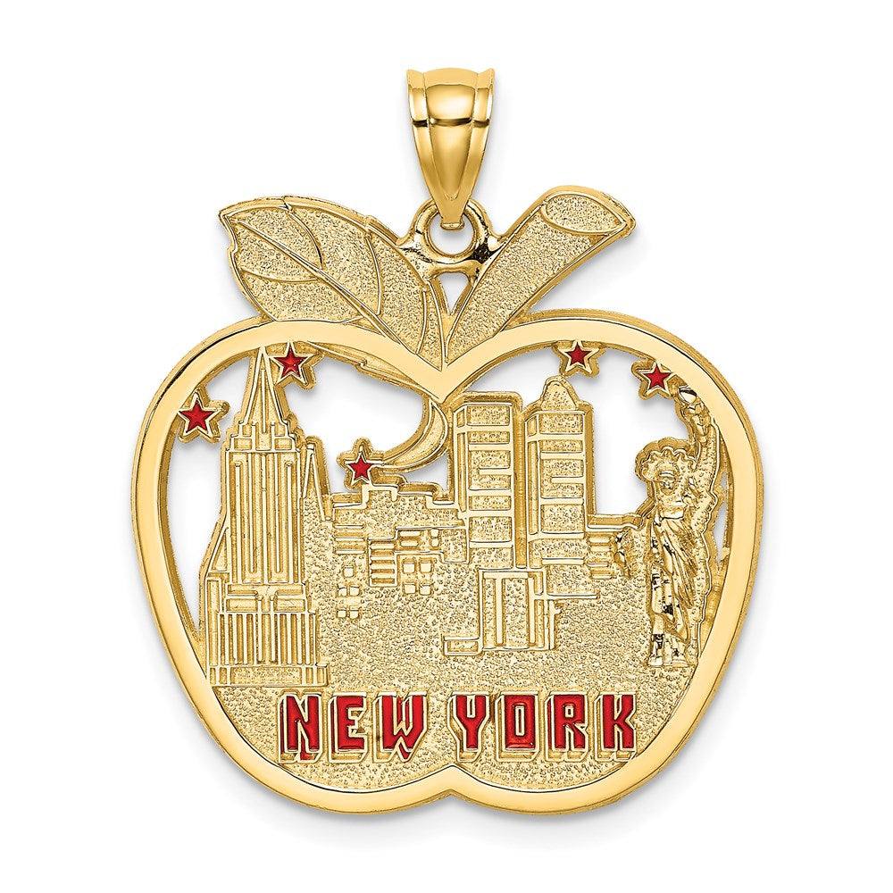 Charlie & Co Jewelry | 14k Red Enamel New York Apple W/ny Skyline Charm - Model K6695