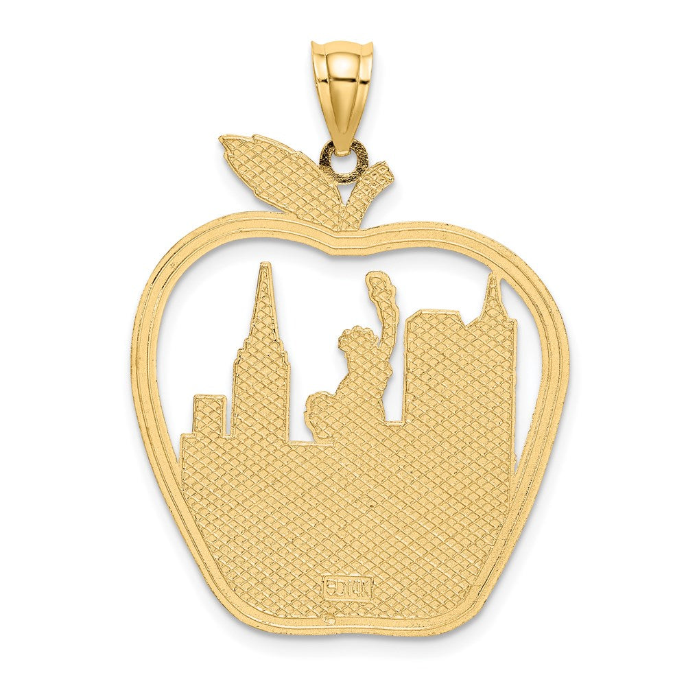 Charlie & Co Jewelry | 14k New York Apple W/new York Skyline And Statue Of Liberty Charm - Model K6696