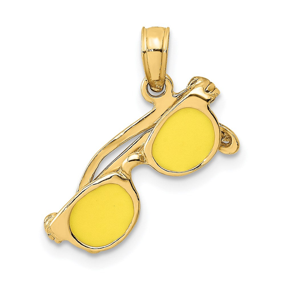 Charlie & Co Jewelry | 14k 3d Yellow Enameled Sunglasses Moveable Charm - Model K6703