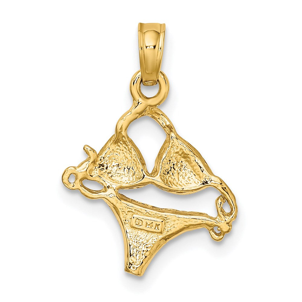Charlie & Co Jewelry | 14k Pink Enameled Bikini Bathing Suit Charm - Model K6756