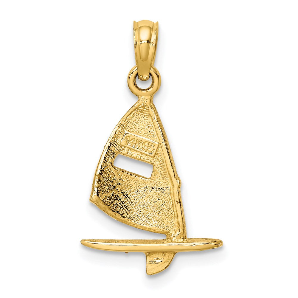 Charlie & Co Jewelry | 14k Pink Enameled Windsail Surf Board Charm - Model K6766