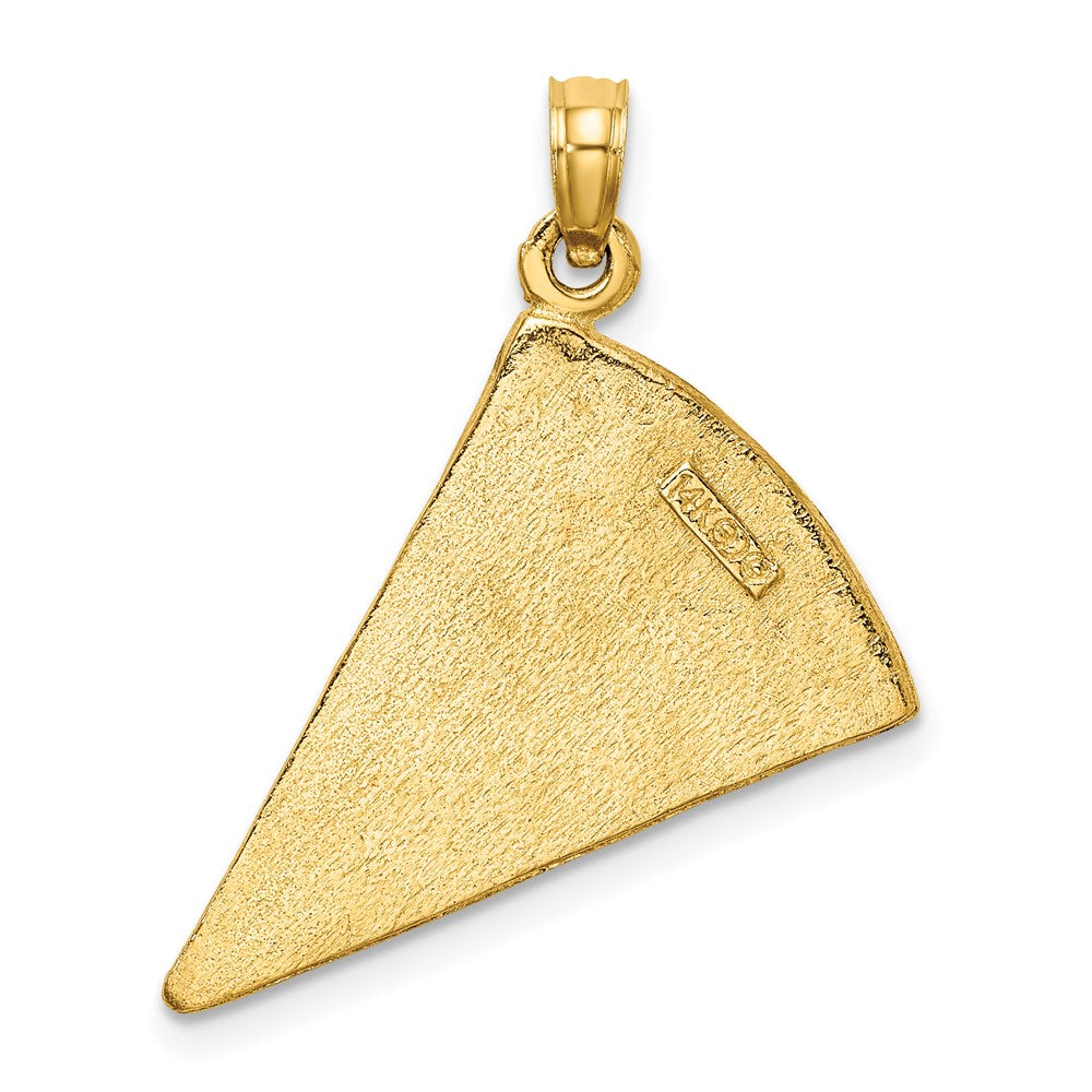 Charlie & Co Jewelry | 14k W/enamel Large Pepperoni Pizza Slice - Model K6814