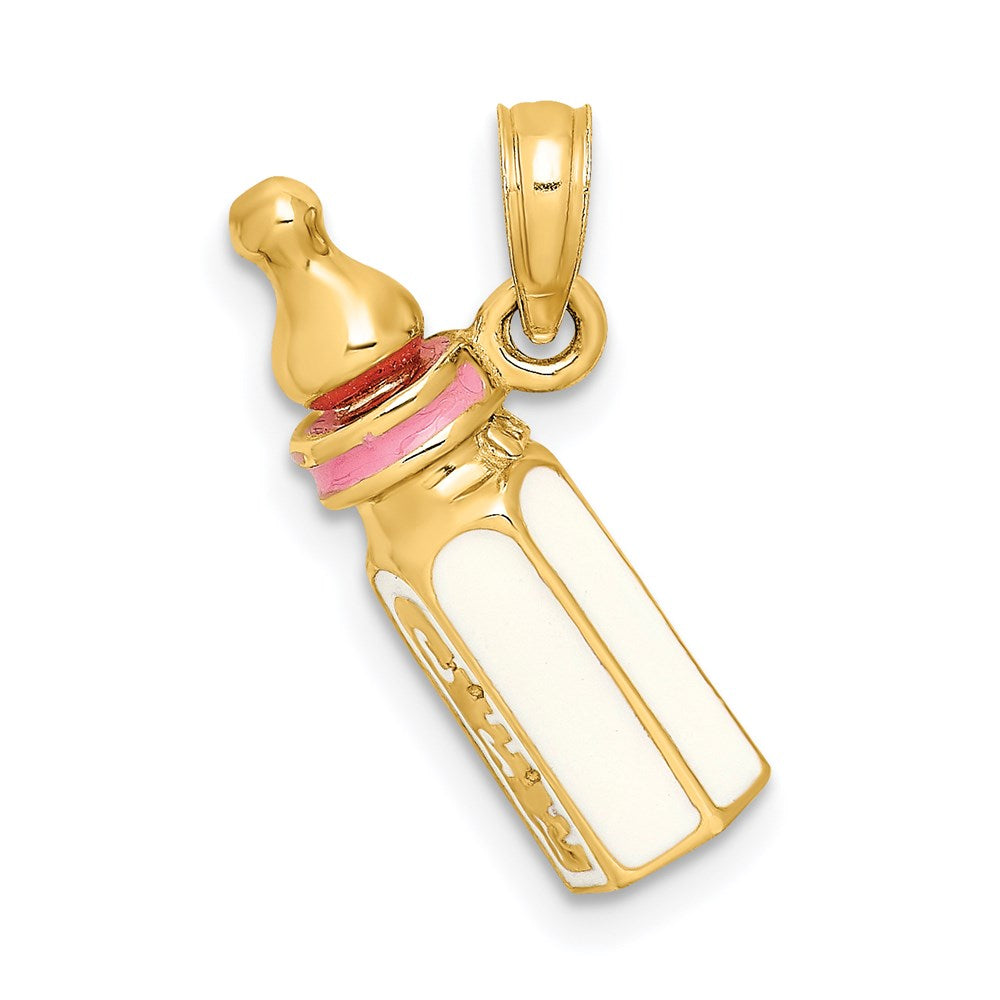 Charlie & Co Jewelry | 14k 3-d W/ Enamel Baby Bottle Charm - Model K6850