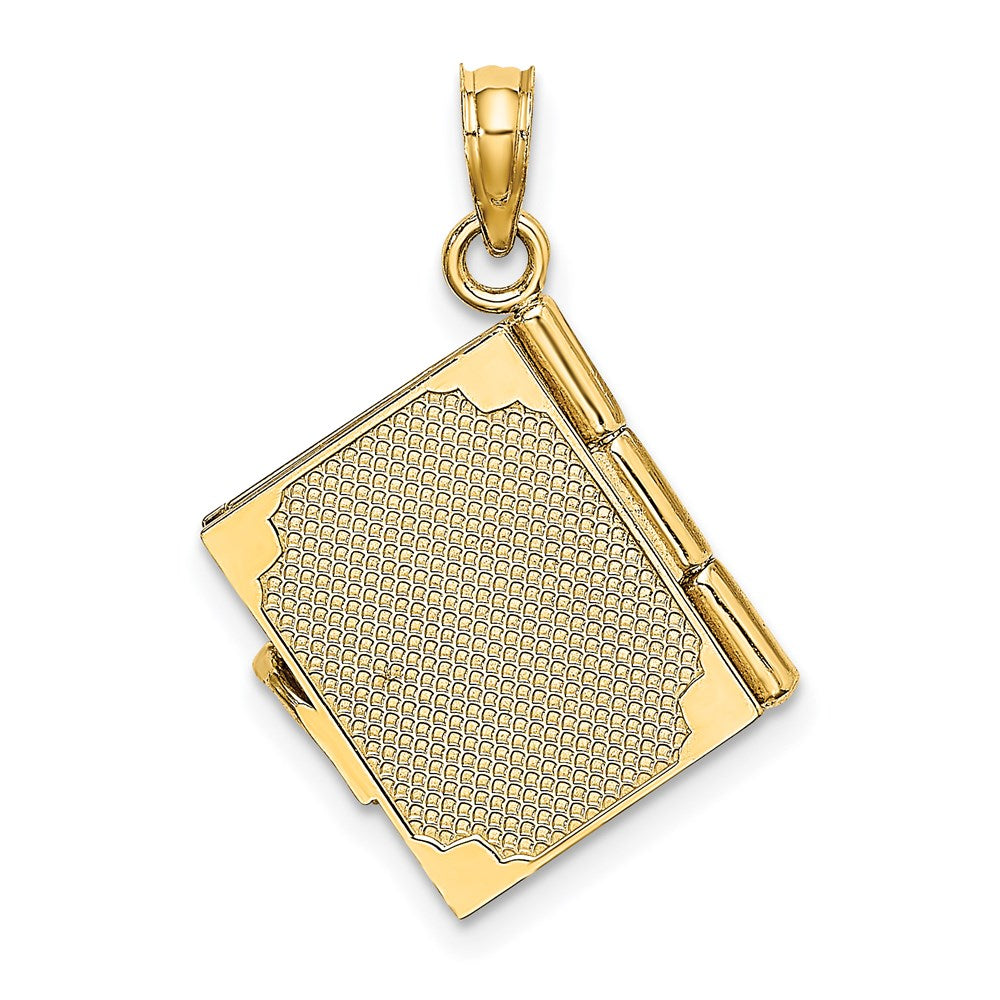 Charlie & Co Jewelry | 14k Enameled 3d Moveable My Love Story Book Pendant - Model K6893