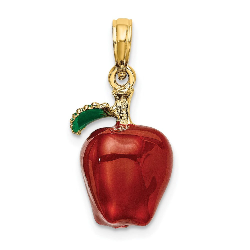 Charlie & Co Jewelry | 14k W/ Enamel 3-d Red Delicious Apple Charm - Model K6927