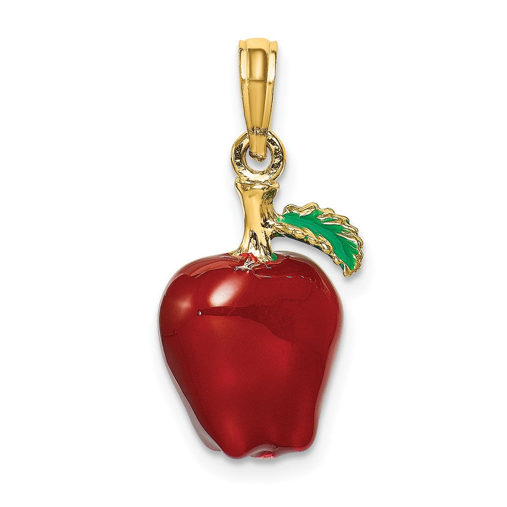 Charlie & Co Jewelry | 14k W/ Enamel 3-d Red Delicious Apple Charm - Model K6927