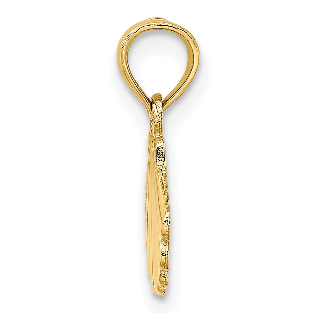 Charlie & Co Jewelry | 14k Polished And Engraved Shell Charm - Model K7665