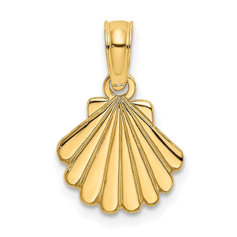 Charlie & Co Jewelry | 14k Polished And Engraved Shell Charm - Model K7665