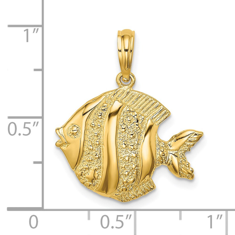 Charlie & Co Jewelry | 14k Polished  Engraved Fish Charm - Model K7674