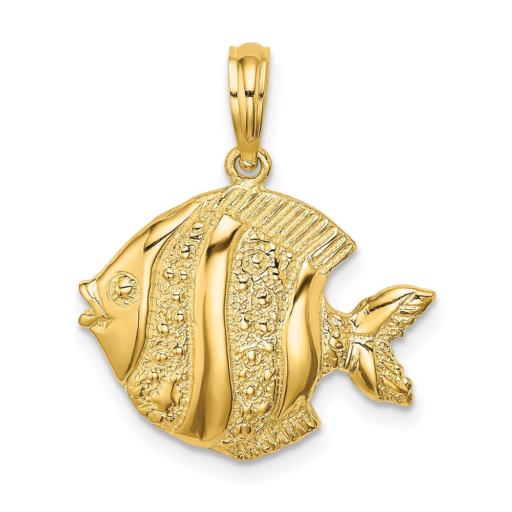 Charlie & Co Jewelry | 14k Polished  Engraved Fish Charm - Model K7674