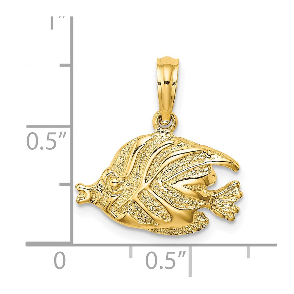 Charlie & Co Jewelry | 14k Polished Engraved Fish Charm - Model K7686