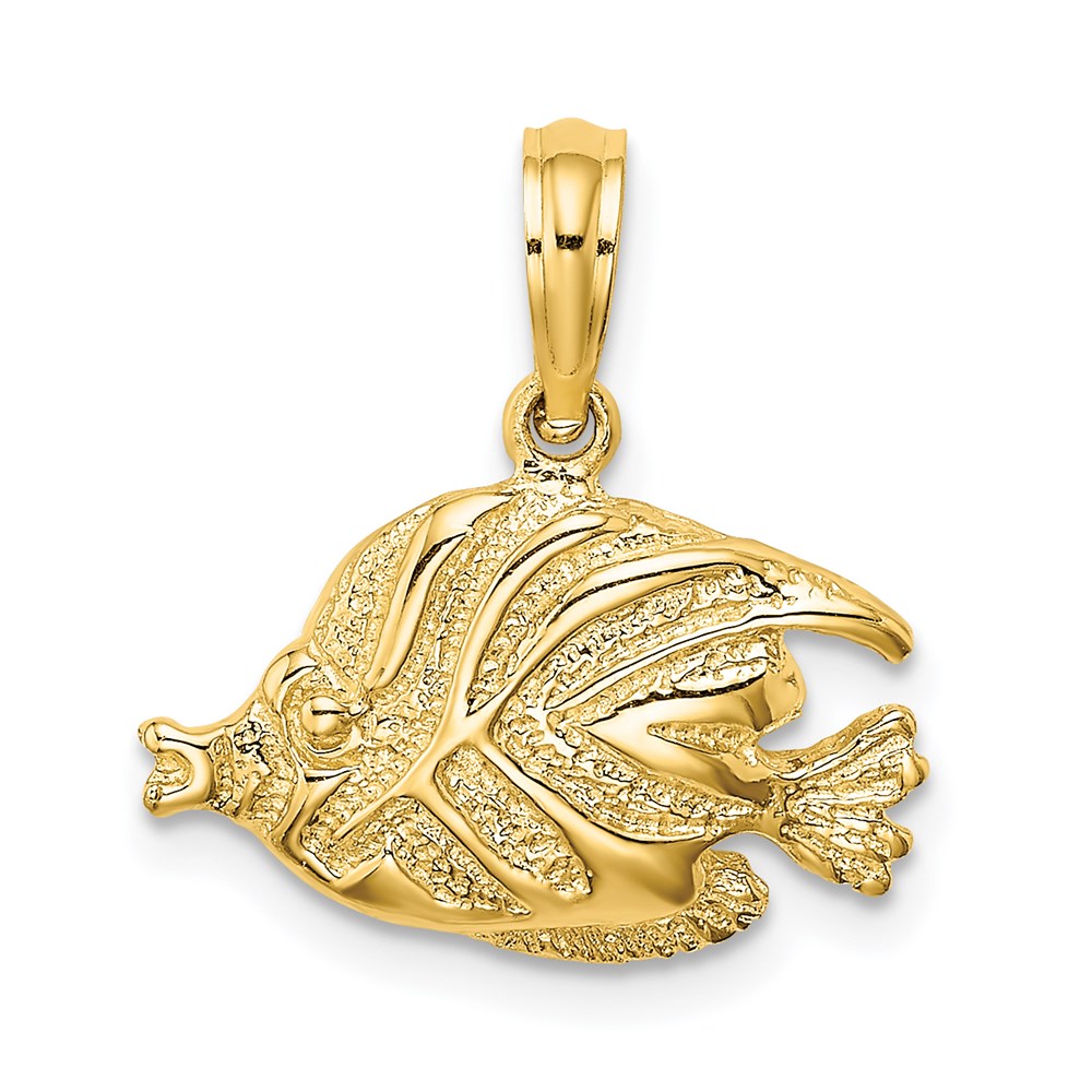 Charlie & Co Jewelry | 14k Polished Engraved Fish Charm - Model K7686