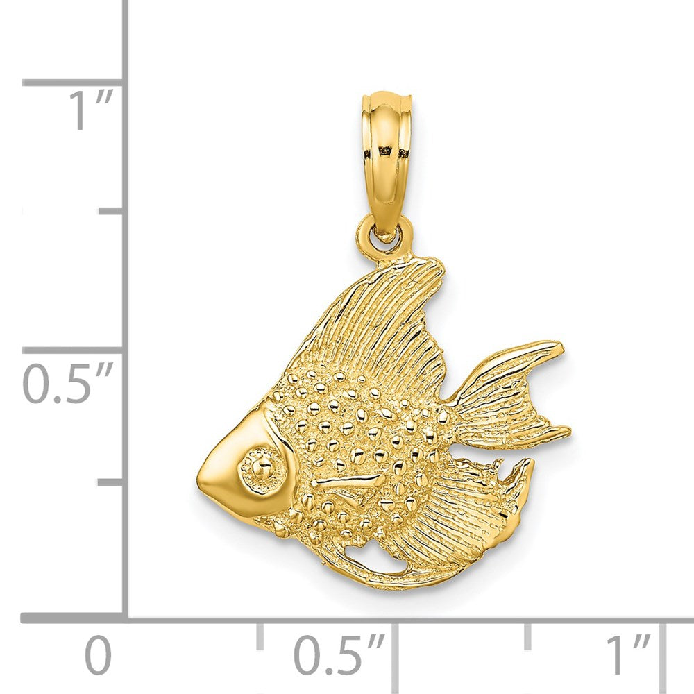 Charlie & Co Jewelry | 14k Textured Fish Charm - Model K7688