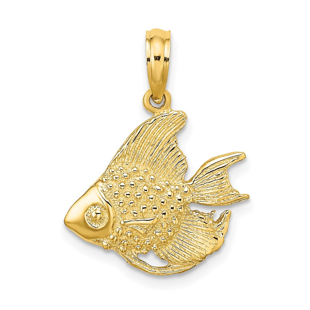 Charlie & Co Jewelry | 14k Textured Fish Charm - Model K7688