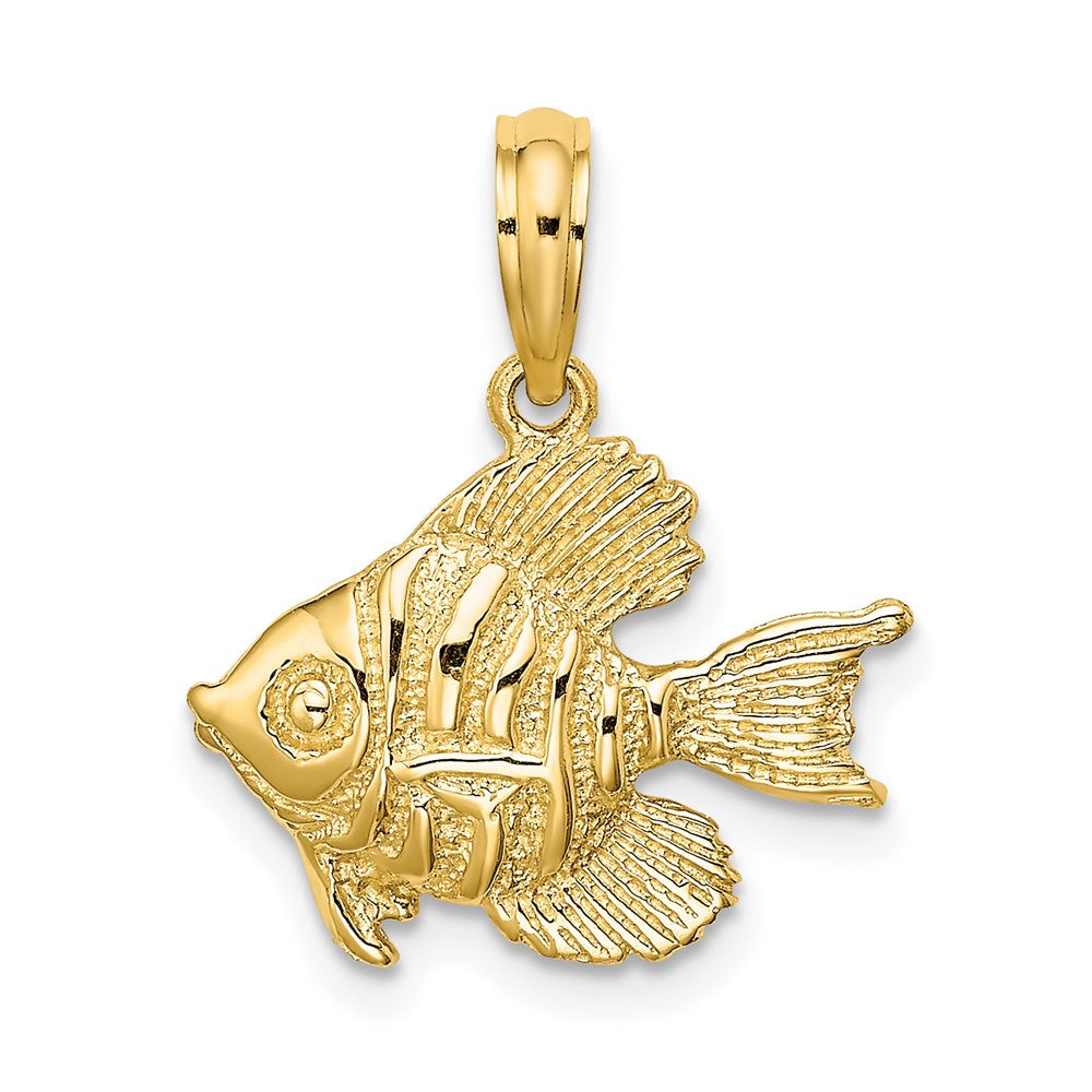 Charlie & Co Jewelry | 14k Polished  Engraved Fish Charm - Model K7691