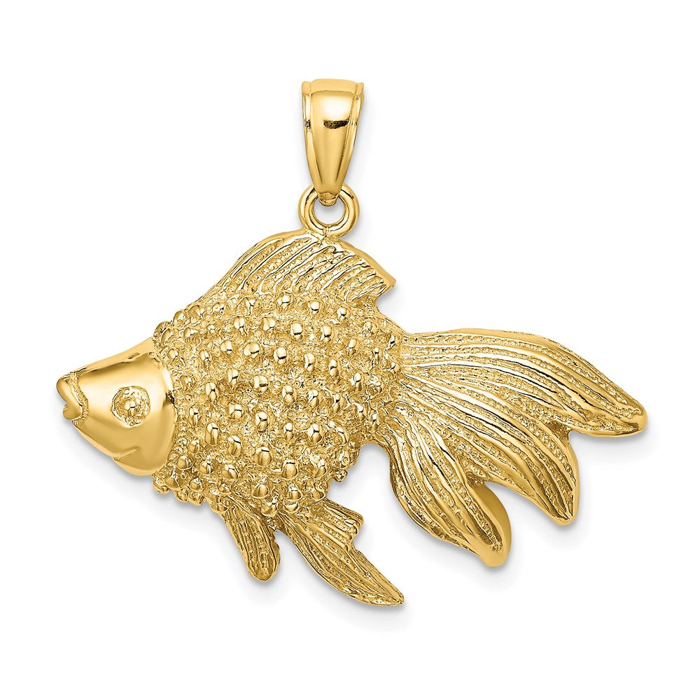 Charlie & Co Jewelry | 14k 2-d & Engraved Striped Fish Charm - Model K7692