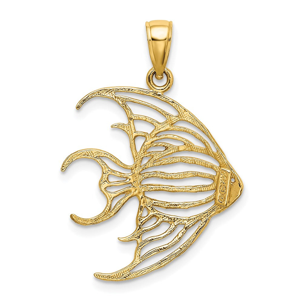 Charlie & Co Jewelry | 14k Cut-out Angelfish Charm - Model K7735