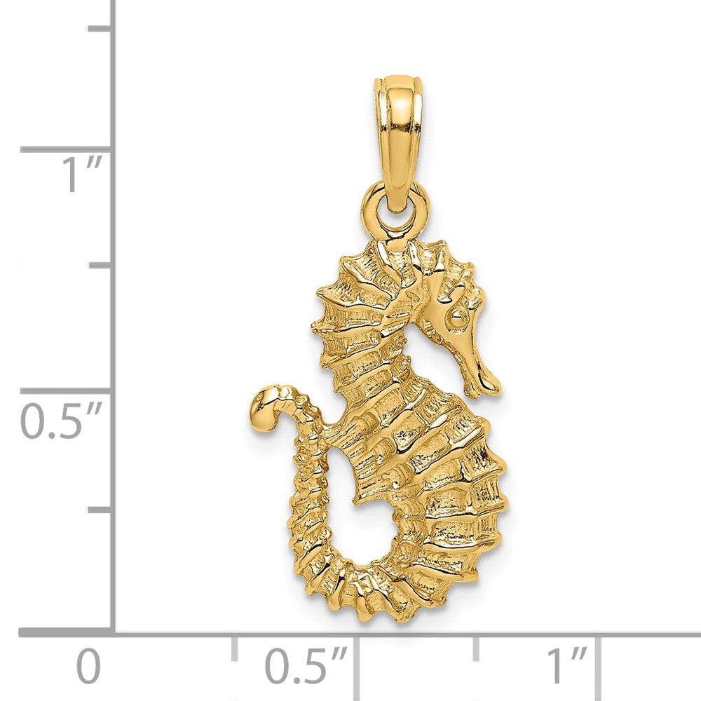 Charlie & Co Jewelry | 14k Textured Seahorse Charm - Model K7759