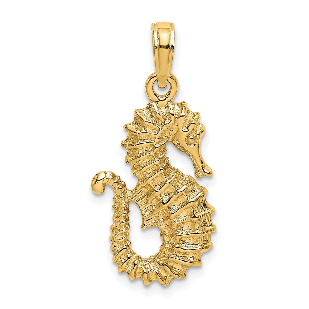 Charlie & Co Jewelry | 14k Textured Seahorse Charm - Model K7759
