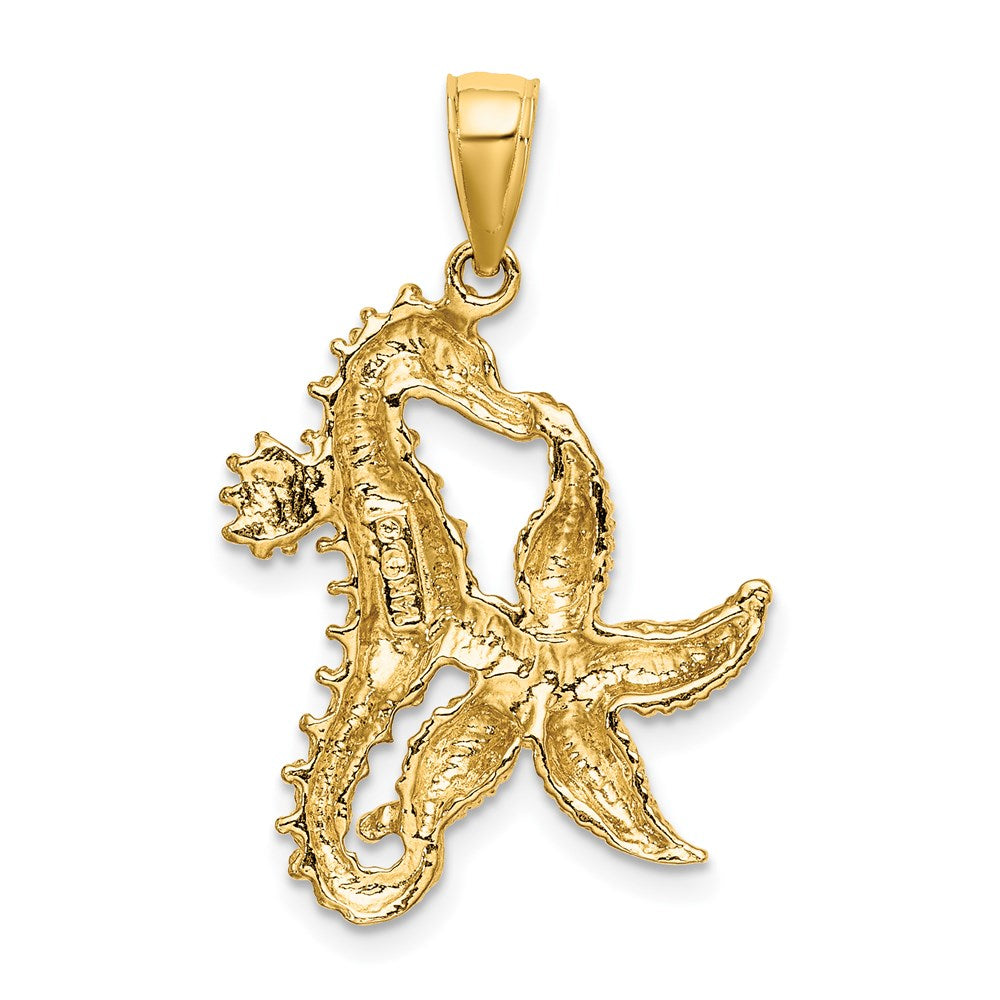 Charlie & Co Jewelry | 14k Starfish And Seahorse Charm - Model K7809