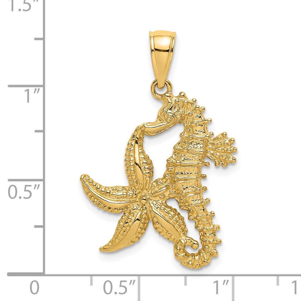 Charlie & Co Jewelry | 14k Starfish And Seahorse Charm - Model K7809