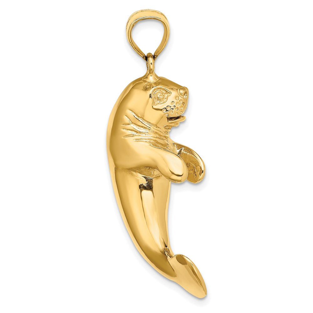 Charlie & Co Jewelry | 14k 3-d Polished Manatee Charm - Model K7963