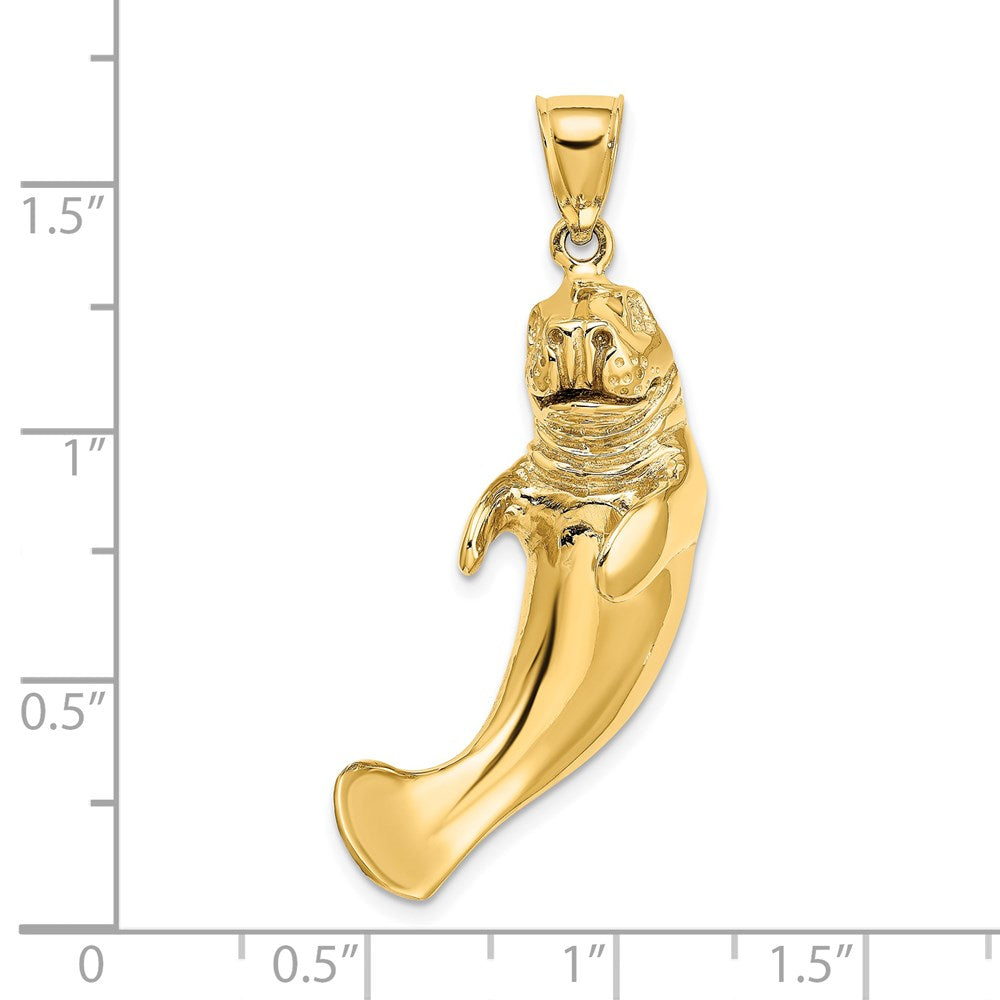 Charlie & Co Jewelry | 14k 3-d Polished Manatee Charm - Model K7963