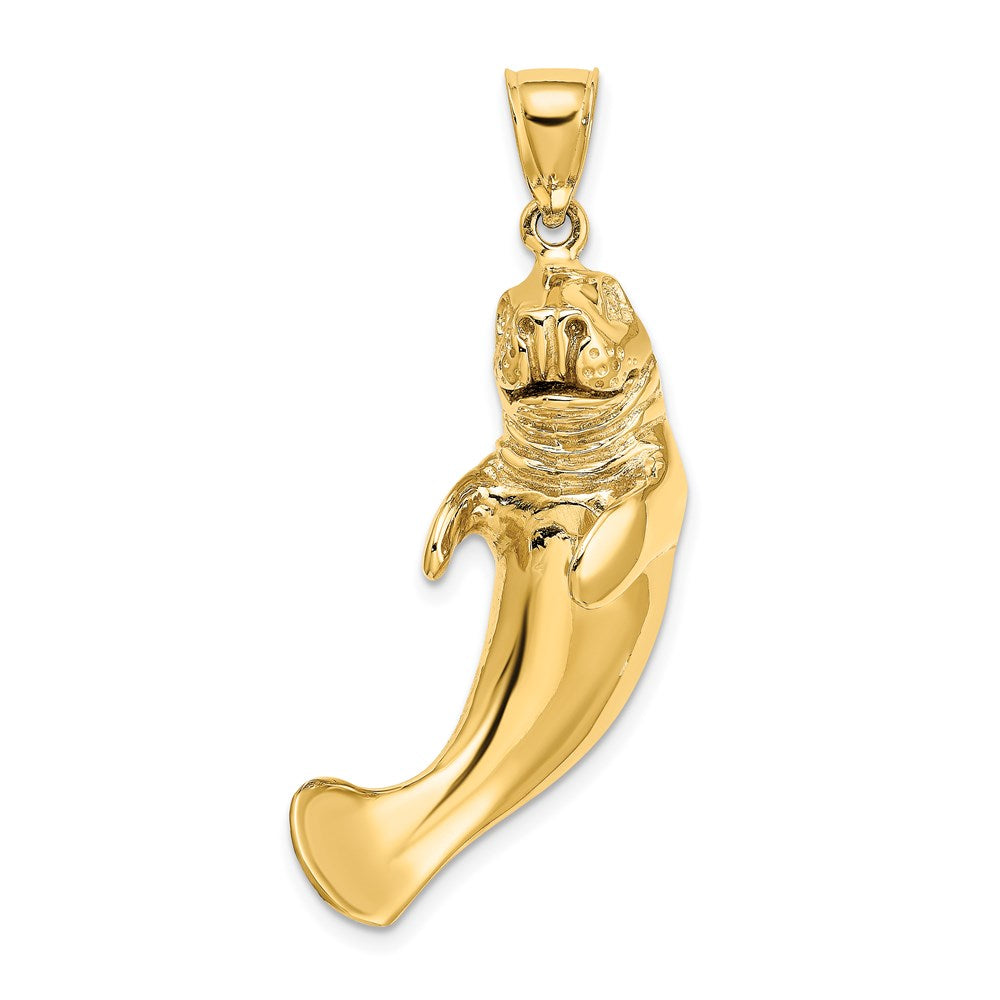 Charlie & Co Jewelry | 14k 3-d Polished Manatee Charm - Model K7963