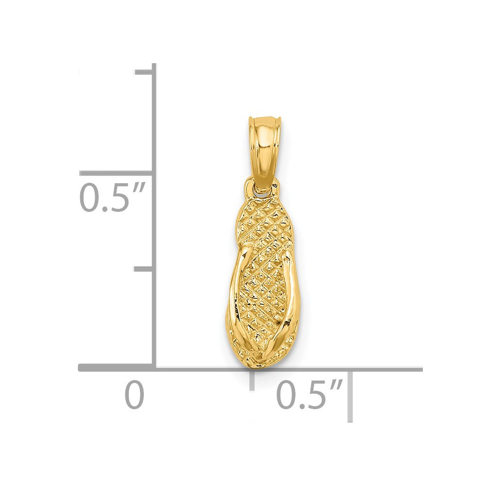 Charlie & Co Jewelry | 14k Jamaica Flip-flop Charm - Model K7969