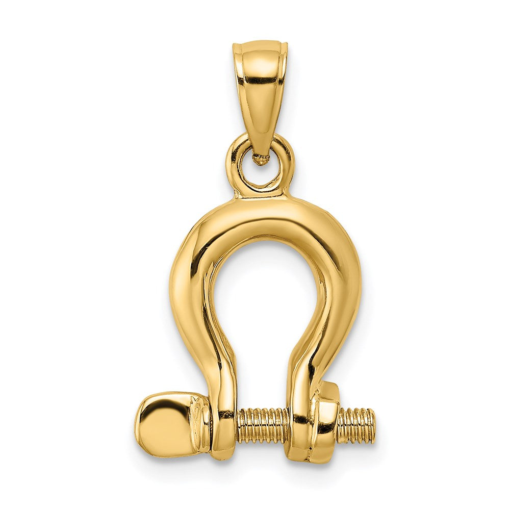 Charlie & Co Jewelry | 14k 3-d Medium Shackle Link Screw Charm - Model K7976